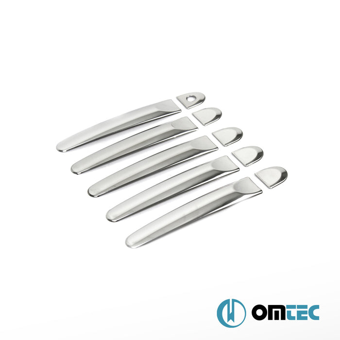 Kapı Kolu 5 Kapı 10 Prç. (H1) Paslanmaz Çelik (Parlak) - Nissan Cube - MPV Z12 PRE - FL - (2009 - 2014)