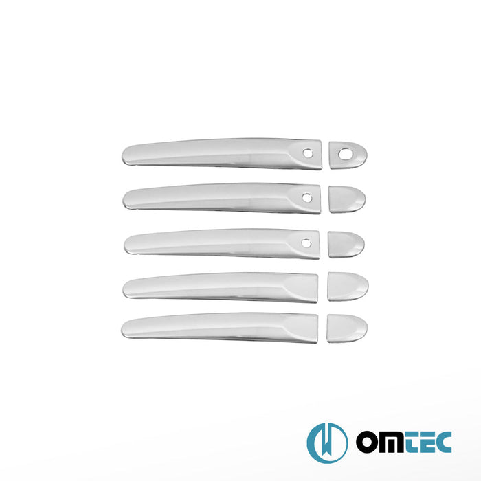 Kapı Kolu 5 Kapı 10 Prç. (H1S3) Paslanmaz Çelik (Parlak) - Nissan Cube - MPV Z12 PRE - FL - (2009 - 2014)