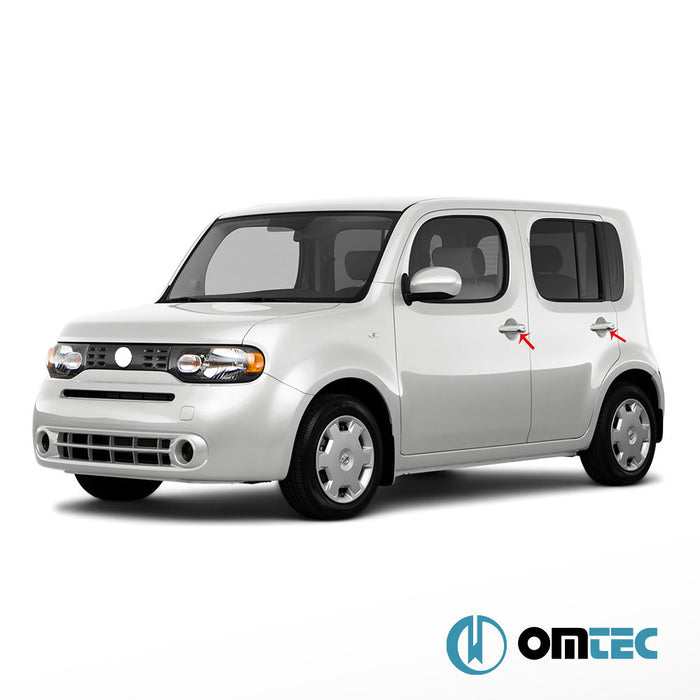 Kapı Kolu 5 Kapı 10 Prç. (H1S3) Paslanmaz Çelik (Parlak) - Nissan Cube - MPV Z12 PRE - FL - (2009 - 2014)