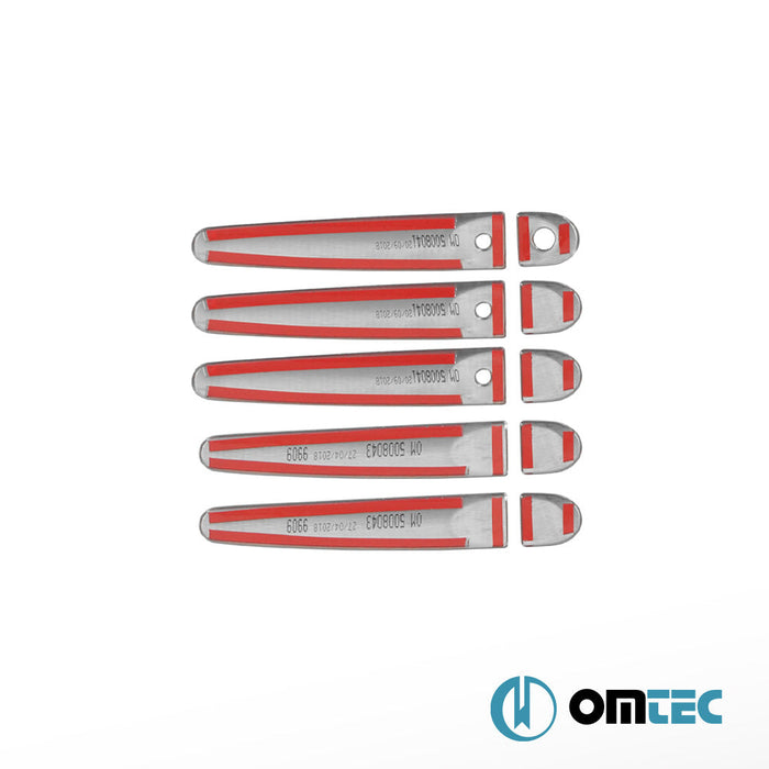 Kapı Kolu 5 Kapı 10 Prç. (H1S3) Paslanmaz Çelik (Parlak) - Nissan Cube - MPV Z12 PRE - FL - (2009 - 2014)