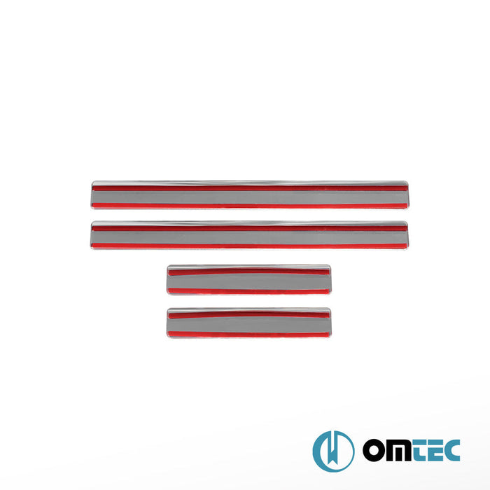 Line Kapı Eşiği 4 Prç. Paslanmaz Çelik (Parlak) - Opel Astra - SD T98 - (1998 - 2004)