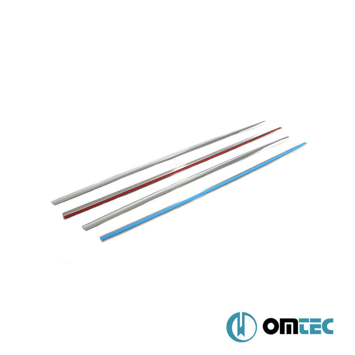 Cam Çıtası 4 Prç. Paslanmaz Çelik (Parlak) - Opel Astra - SD T98 - (1998 - 2004)