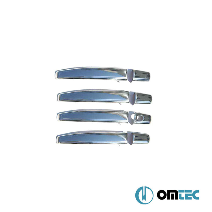 Kapı Kolu 4 Kapı 8 Prç. (H1) Paslanmaz Çelik (Parlak) - Opel Astra - SW P10 - (2010 - 2015)