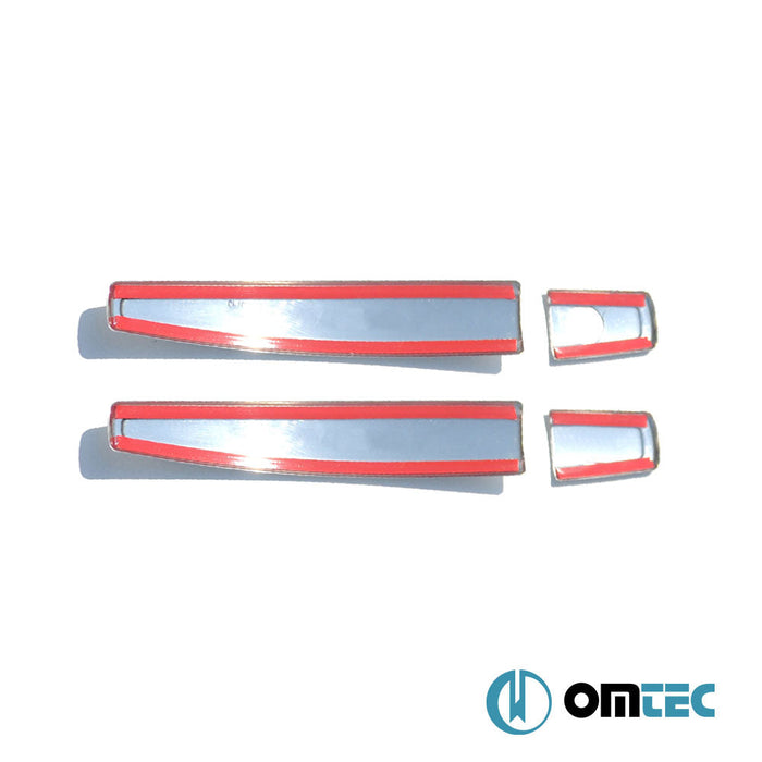 Deco Kapı Kolu 2 Kapı 4 Prç. (H1) Paslanmaz Çelik (Parlak) - Opel Astra - HB 3D P10 - (2010 - 2015)