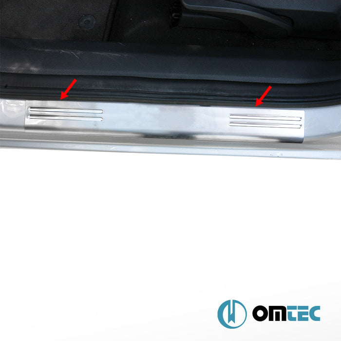 Line Kapı Eşiği 2 Prç. Paslanmaz Çelik (Parlak) - Opel Astra - CP A04 - (2004 - 2009)