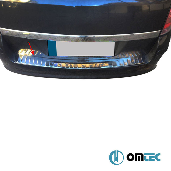 Arka Tampon Eşiği Paslanmaz Çelik (Parlak) - Opel Astra - SW A04 - (2004 - 2009)