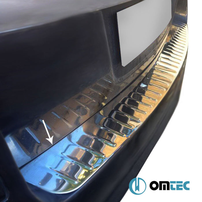 Arka Tampon Eşiği Paslanmaz Çelik (Parlak) - Opel Astra - SW A04 - (2004 - 2009)