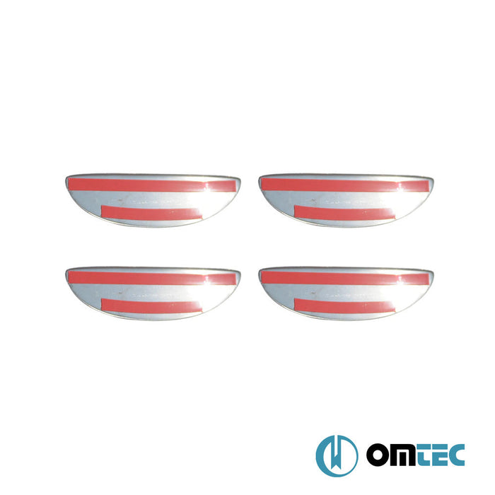 Kapı Kolu 4 Kapı 4 Prç. Paslanmaz Çelik (Parlak) - Opel Meriva - MPV I - (2003 - 2010)