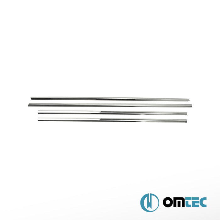 Cam Çıtası 4 Prç. Paslanmaz Çelik (Parlak) - Opel Corsa - HB 5D X01 - (2000 - 2006)