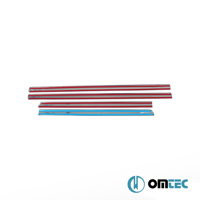 Yan Kapı Çıtası 4 Prç. Paslanmaz Çelik (Parlak) - Opel Meriva - MPV I - (2003 - 2010)