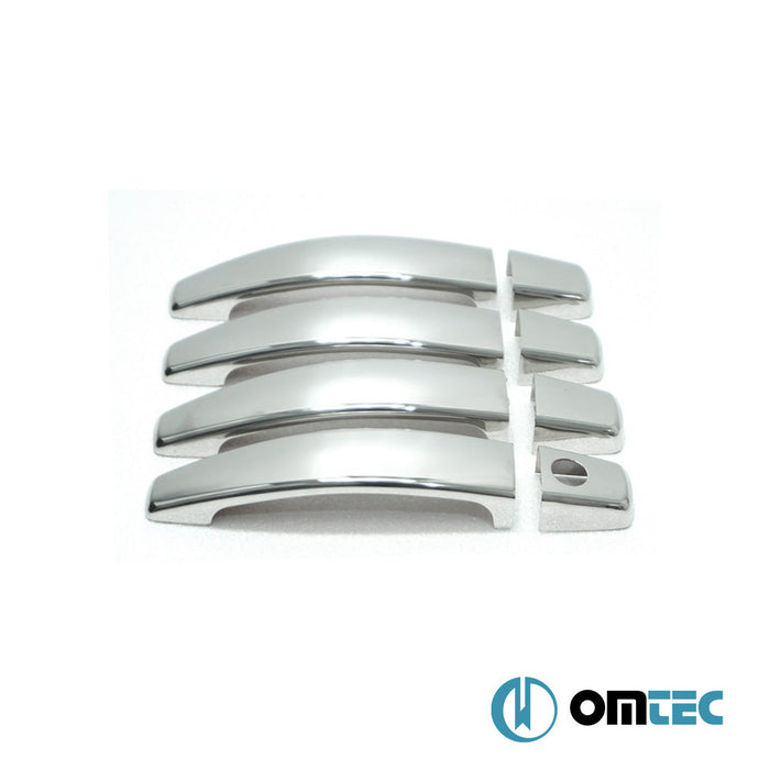 Kapı Kolu 4 Kapı 8 Prç. (H1) Paslanmaz Çelik (Parlak) - Opel Vectra - SD III - (2002 - 2008)