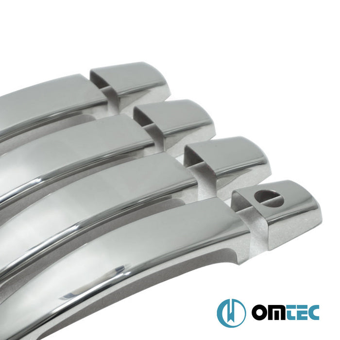 Kapı Kolu 4 Kapı 8 Prç. (H1) Paslanmaz Çelik (Parlak) - Opel Vectra - SD III - (2002 - 2008)