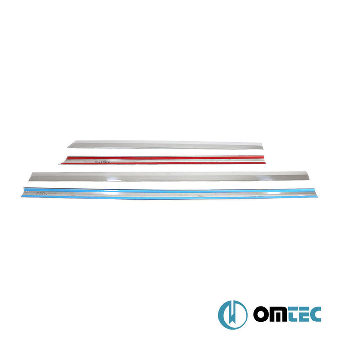 Yan Kapı Çıtası 4 Prç. Paslanmaz Çelik (Parlak) - Opel Vectra - SW III - (2002 - 2008)