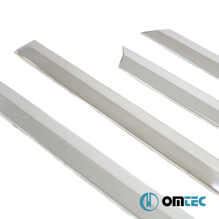 Yan Kapı Çıtası 4 Prç. Paslanmaz Çelik (Parlak) - Opel Vectra - SD III - (2002 - 2008)