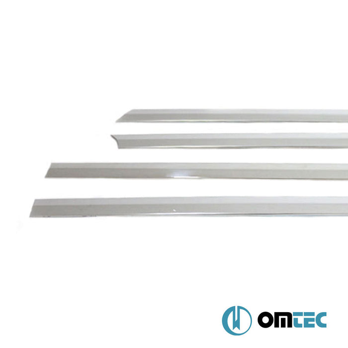 Yan Kapı Çıtası 4 Prç. Paslanmaz Çelik (Parlak) - Opel Vectra - SD III - (2002 - 2008)