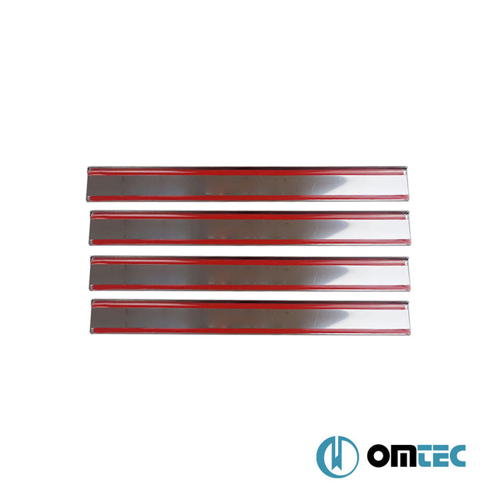 Line Kapı Eşiği 4 Prç. Paslanmaz Çelik (Parlak) - Opel Zafira - MPV I - (1999 - 2005)