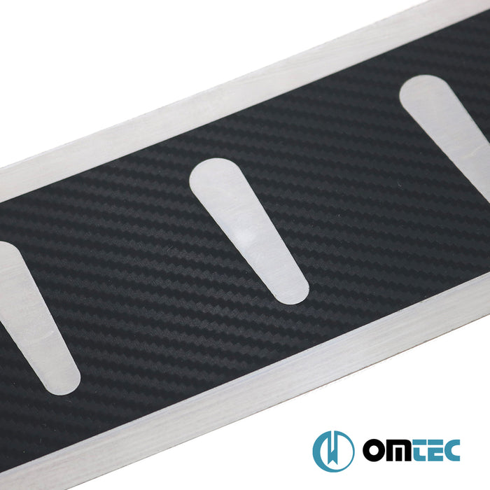 Karbon Folyolu Arka Tampon Eşiği Paslanmaz Çelik - Opel Zafira - MPV I - (1999 - 2005)