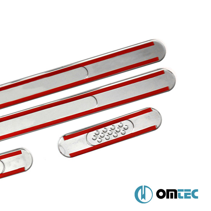 Line Kapı Eşiği 4 Prç. Paslanmaz Çelik (Parlak) - Opel Corsa - HB 5D S07 - (2006 - 2015)