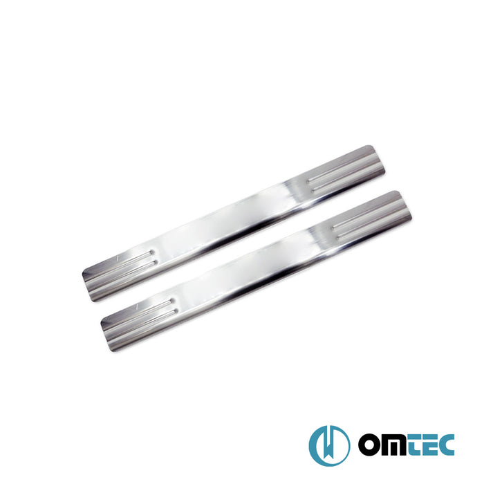 Kapı Eşiği 2 Prç. Paslanmaz Çelik - Opel Corsa - HB 5D S07 - (2006 - 2015)