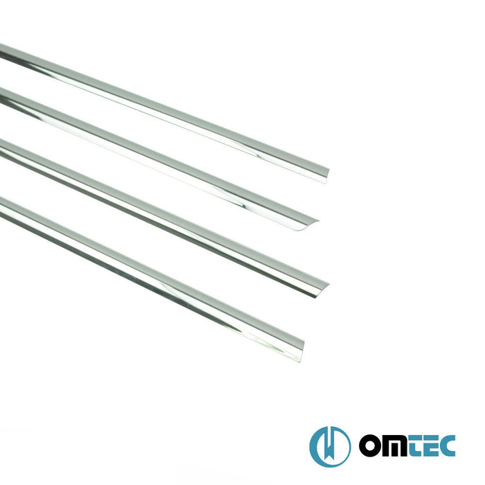 Cam Çıtası 4 Prç. Paslanmaz Çelik (Parlak) - Opel Corsa - HB 5D S07 - (2006 - 2015)