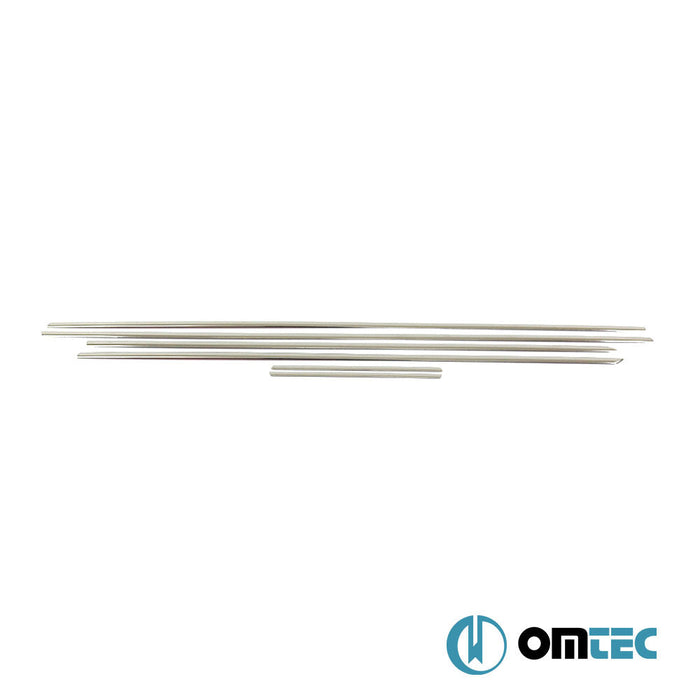 Deco Cam Çıtası 6 Prç. Paslanmaz Çelik (Parlak) - Opel Corsa - HB 5D S07 - (2006 - 2015)