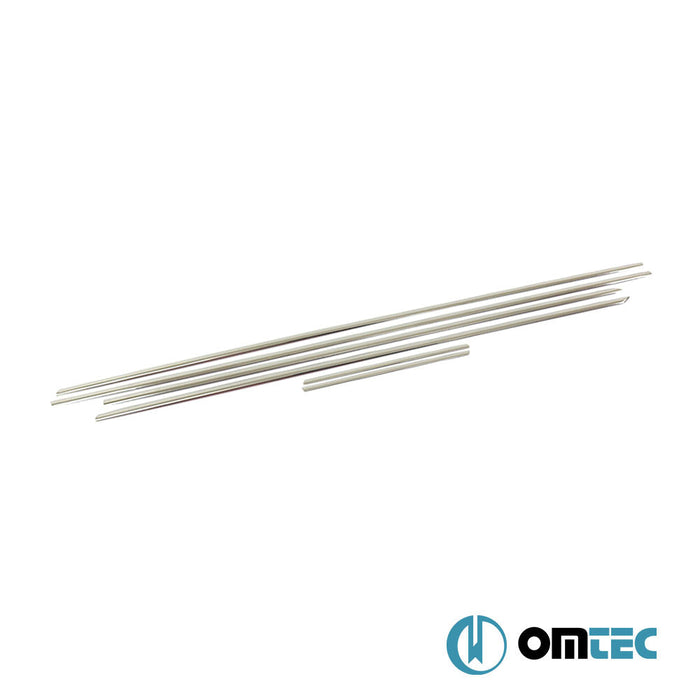 Deco Cam Çıtası 6 Prç. Paslanmaz Çelik (Parlak) - Opel Corsa - HB 5D S07 - (2006 - 2015)