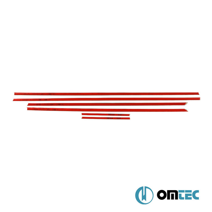 Deco Cam Çıtası 6 Prç. Paslanmaz Çelik (Parlak) - Opel Corsa - HB 5D S07 - (2006 - 2015)