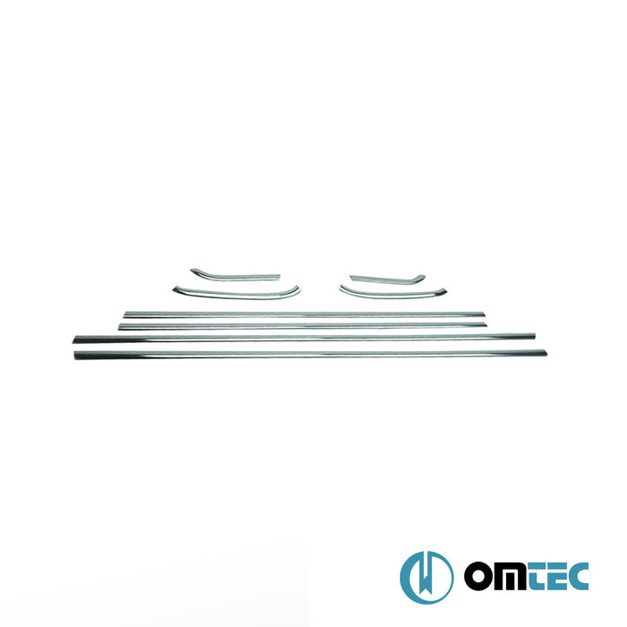 Cam Çıtası 8 Prç. Paslanmaz Çelik (Parlak) - Opel Astra - HB 5D P10 - (2010 - 2015)