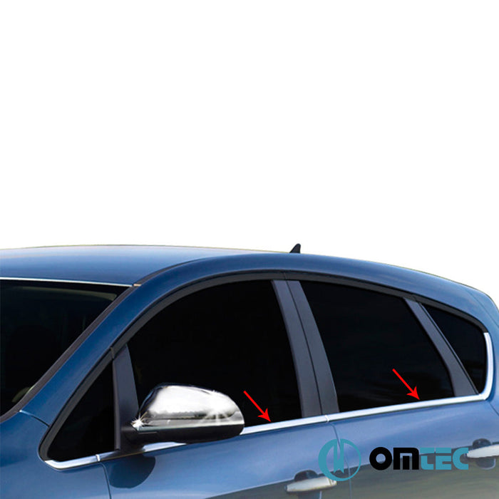 Cam Çıtası 8 Prç. Paslanmaz Çelik (Parlak) - Opel Astra - HB 5D P10 - (2010 - 2015)
