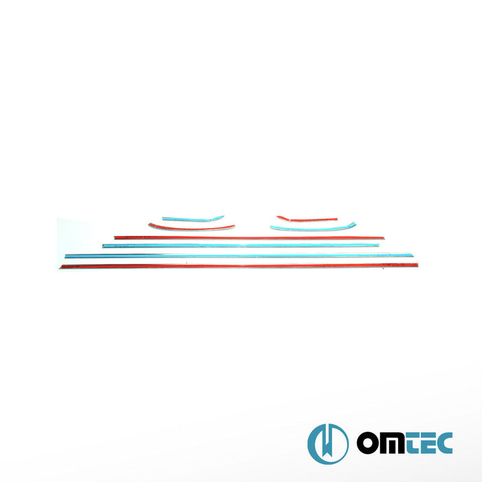 Cam Çıtası 8 Prç. Paslanmaz Çelik (Parlak) - Opel Astra - HB 5D P10 - (2010 - 2015)