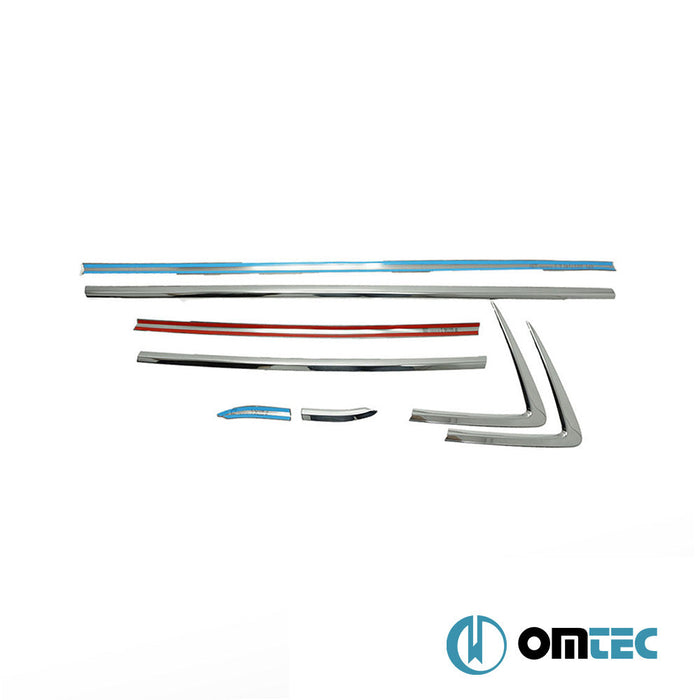 Cam Çıtası 8 Prç. Paslanmaz Çelik (Parlak) - Opel Mokka - SUV J13 - (2012 - 2016)