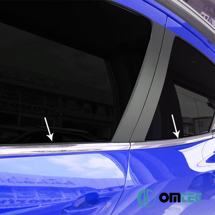 Cam Çıtası 8 Prç. Paslanmaz Çelik (Parlak) - Opel Mokka - SUV J13 - (2012 - 2016)