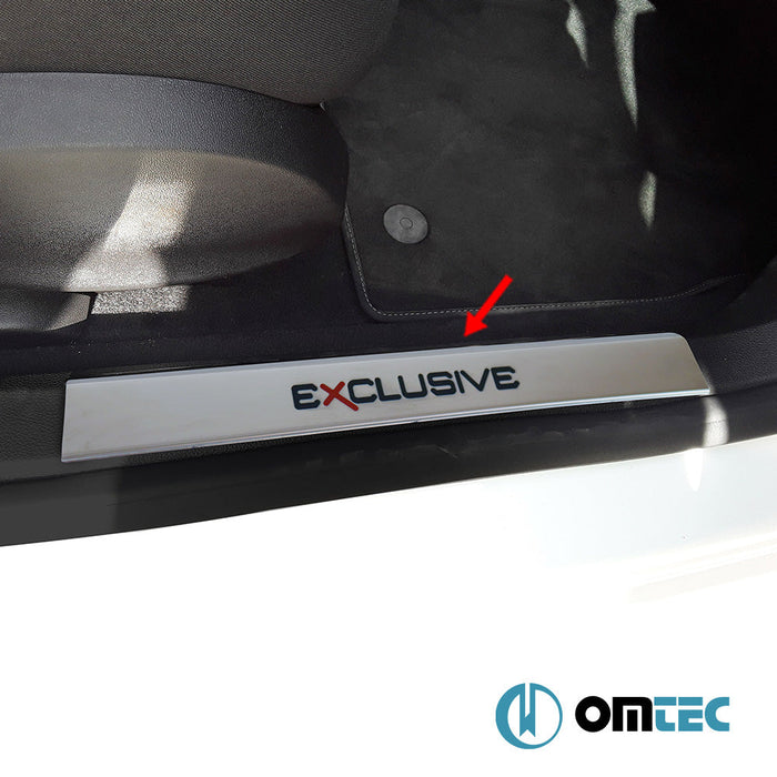 Exclusive Kapı Eşiği 2 Prç. Paslanmaz Çelik (Parlak) - Opel Astra - HB 5D P10 - (2010 - 2015)