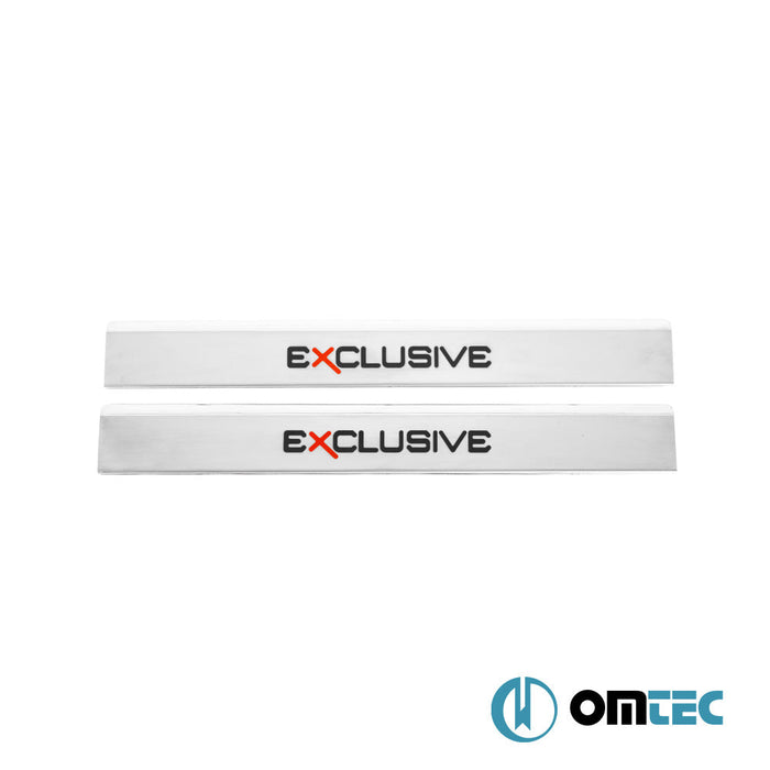 Exclusive Kapı Eşiği 2 Prç. Paslanmaz Çelik (Parlak) - Opel Astra - SW P10 - (2010 - 2015)