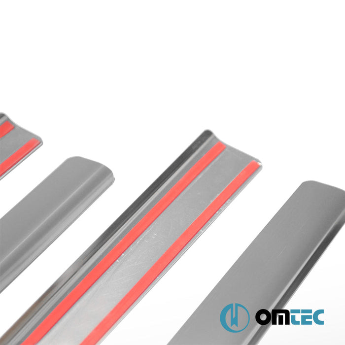 Line Kapı Eşiği 4 Prç. Paslanmaz Çelik (Parlak) - Opel Combo - MVN III - (2001 - 2011)