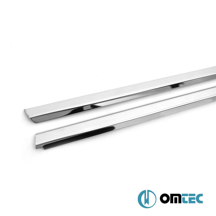 Cam Çıtası 2 Prç. Paslanmaz Çelik (Parlak) - Opel Combo - MVN III - (2001 - 2011)