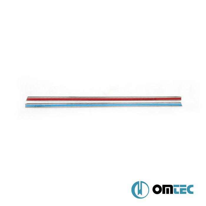 Cam Çıtası 2 Prç. Paslanmaz Çelik (Parlak) - Opel Combo - MVN III - (2001 - 2011)