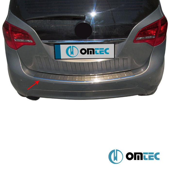 Arka Tampon Eşiği Paslanmaz Çelik (Parlak) - Opel Meriva - MPV II - (2010 - 2017)