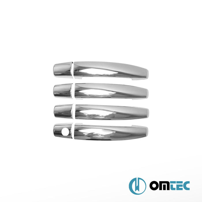 Kapı Kolu 4 Kapı 8 Prç. (H1) Paslanmaz Çelik (Parlak) - Opel Corsa - HB 5D X15 - (2015 - 2019)