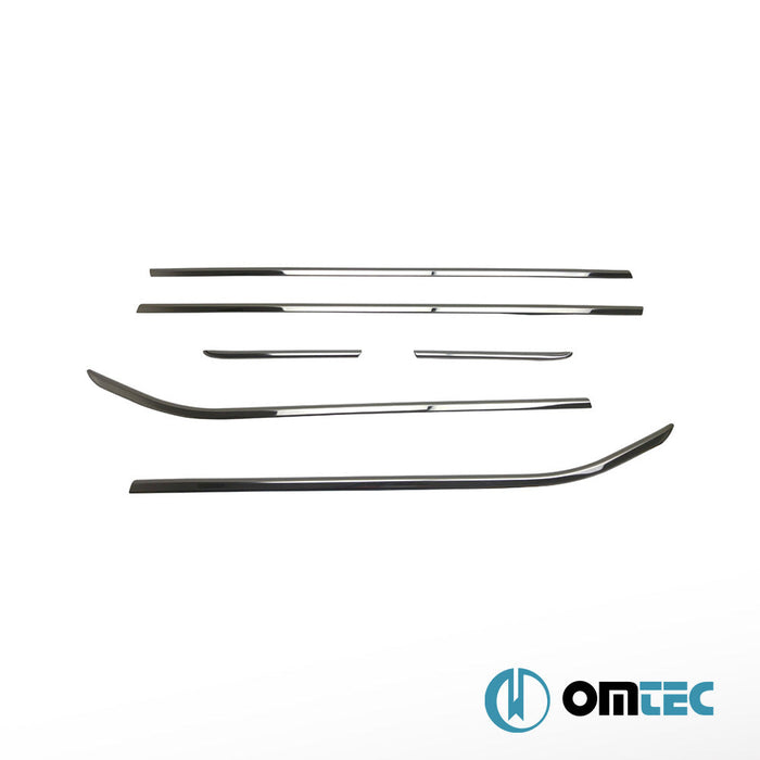 Cam Çıtası 6 Prç. Paslanmaz Çelik (Parlak) - Opel Corsa - HB 5D X15 - (2015 - 2019)