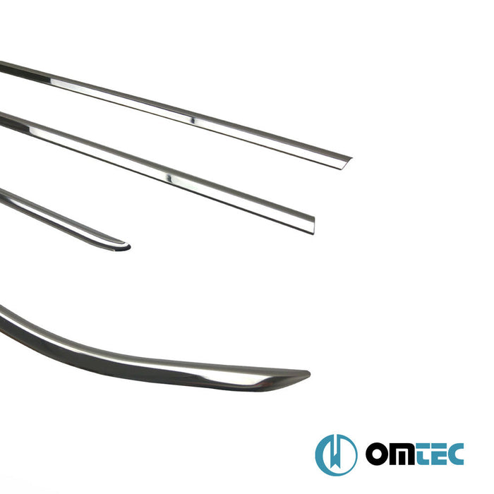 Cam Çıtası 6 Prç. Paslanmaz Çelik (Parlak) - Opel Corsa - HB 5D X15 - (2015 - 2019)