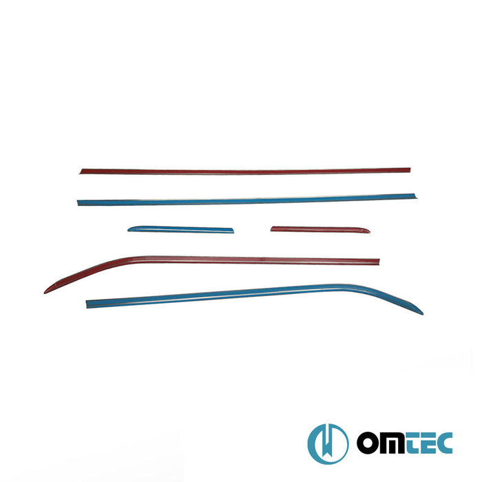 Cam Çıtası 6 Prç. Paslanmaz Çelik (Parlak) - Opel Corsa - HB 5D X15 - (2015 - 2019)