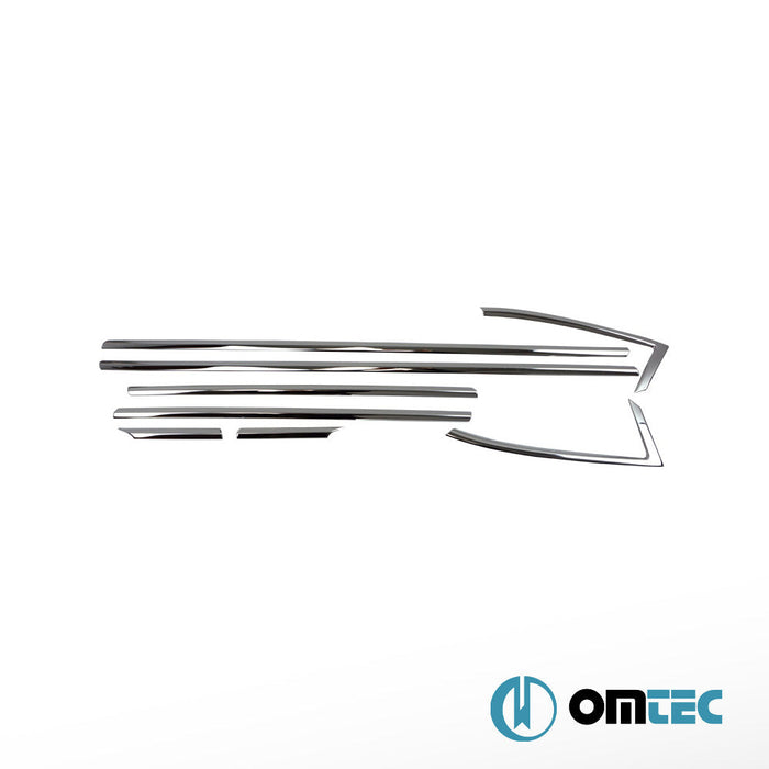 Cam Çıtası 8 Prç. Paslanmaz Çelik (Parlak) - Opel Astra - HB 5D B16 - (2015 - 2021)
