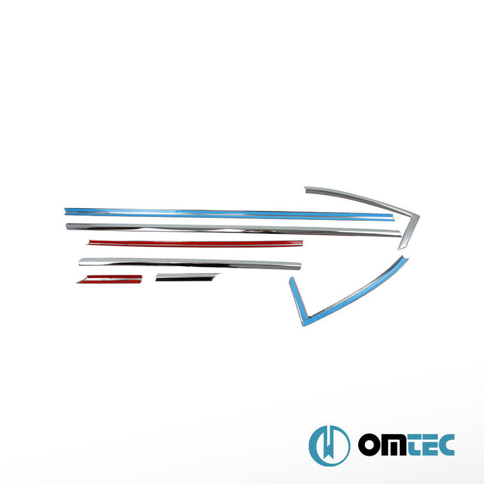 Cam Çıtası 8 Prç. Paslanmaz Çelik (Parlak) - Opel Astra - HB 5D B16 - (2015 - 2021)