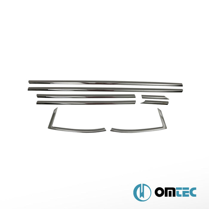 Cam Çıtası 8 Prç. Paslanmaz Çelik (Siyah) - Opel Astra - HB 5D B16 - (2015 - 2021)