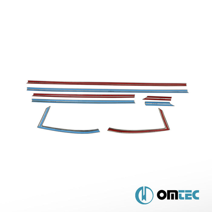 Cam Çıtası 8 Prç. Paslanmaz Çelik (Siyah) - Opel Astra - HB 5D B16 - (2015 - 2021)