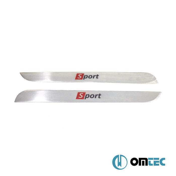 Sport Kapı Eşiği 2 Prç. Paslanmaz Çelik (Parlak) - Opel Crossland X - SUV I - (2017 - 2021)