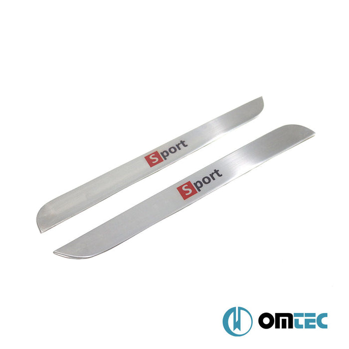 Sport Kapı Eşiği 2 Prç. Paslanmaz Çelik (Parlak) - Opel Crossland - SUV I - (2021 - )