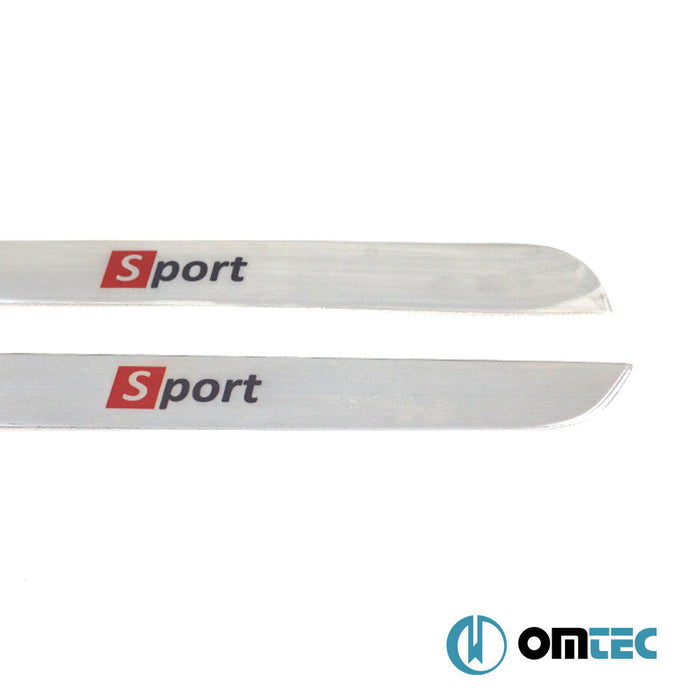 Sport Kapı Eşiği 2 Prç. Paslanmaz Çelik (Parlak) - Opel Crossland - SUV I - (2021 - )