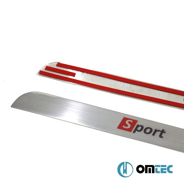 Sport Kapı Eşiği 2 Prç. Paslanmaz Çelik (Parlak) - Opel Crossland X - SUV I - (2017 - 2021)